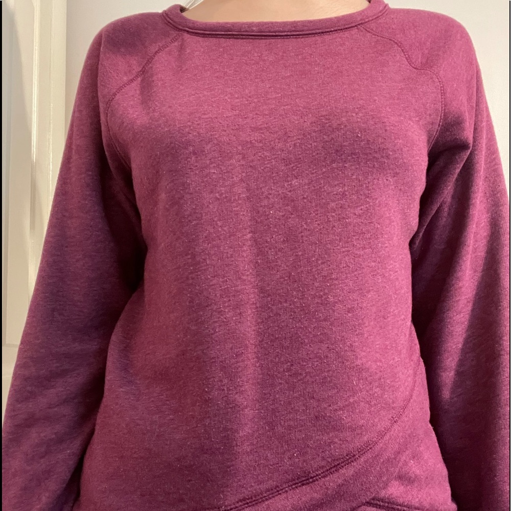 purple sweater from old navy